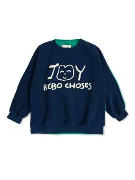 Толстовка Bobo Choses Smiling, синий