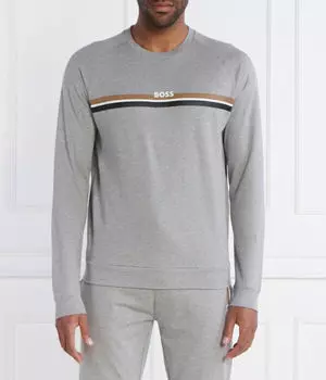 Толстовка Boss Authentic Regular Fit, серый
