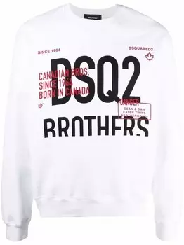 Толстовка братьев Dsq2 Dsquared2, белый