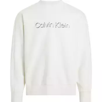 Толстовка Calvin Klein Shadow Embossed Logo, белый