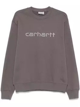 Толстовка Carhartt WIP Rivet Script, серый