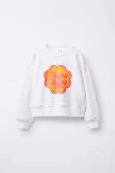 Толстовка chupa chups ZARA, устрично-белый
