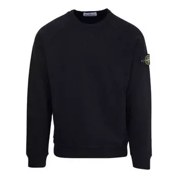 Толстовка compass patch sweatshirt 'black' Stone Island, черный