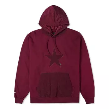 Толстовка cozy utility hoodie 'burgundy' Converse, бургундия