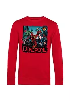 Толстовка DEADPOOL WOLVERINE DEADPOOP LIKE AVENGERS Marvel, красный