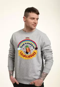 Толстовка DEADPOOL WOLVERINE MAKE THE CHIMICHANGAS Marvel, цвет Mottled Light Grey