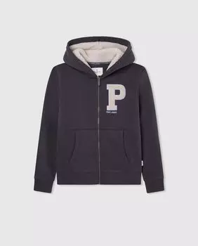 Толстовка для мальчика на молнии Pepe Jeans, черный