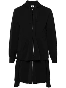 Толстовка Double Sleeve с капюшоном Comme des Garons Homme Plus, черный
