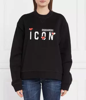 Толстовка Dsquared2 Icon Game Lover, черный