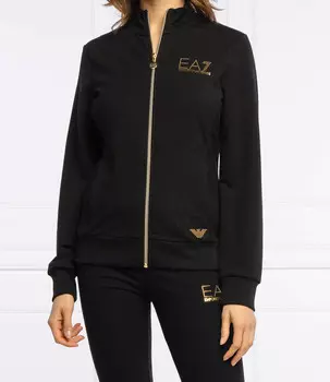 Толстовка EA7 regular fit, черный