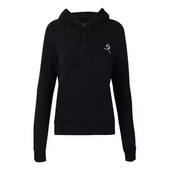 Толстовка embroidered star chevron pullover hoodie 'black' Converse, черный
