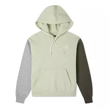 Толстовка embroidered star chevron pullover hoodie 'olive' Converse, зеленый