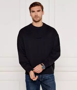 Толстовка Emporio Armani свободной посадки, синий