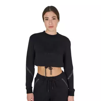 Толстовка Equestro Cropped, черный