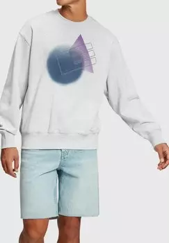Толстовка Esprit Mit Grafik Print, серый