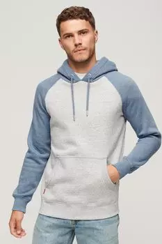 Толстовка Essential Baseball с капюшоном Superdry, серый