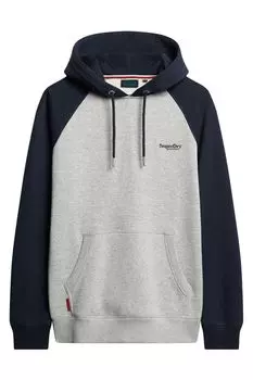 Толстовка Essential Baseball с капюшоном Superdry, синий