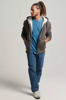 Толстовка Essential на молнии Superdry, черный
