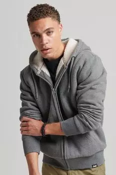 Толстовка Essential на молнии Superdry, серый