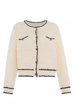 Толстовка faina Cardigan, белый черный
