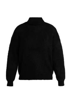 Толстовка faina Damen Rollkragenpullover, черный