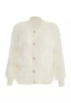 Толстовка faina Strickjacke, белый