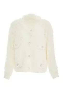 Толстовка faina Strickjacke, белый