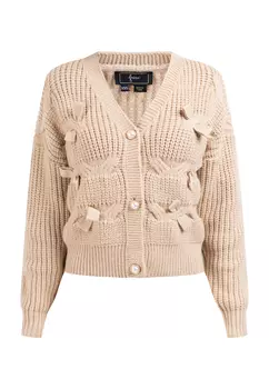 Толстовка faina Strickjacke, бежевый