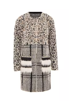 Толстовка faina Strickjacke, бежевый