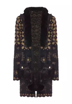 Толстовка faina Strickjacke, черный