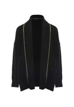 Толстовка faina Strickjacke, черный
