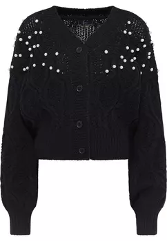 Толстовка faina Strickjacke, черный