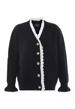 Толстовка faina Strickjacke, черный