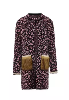 Толстовка faina Strickjacke, черный