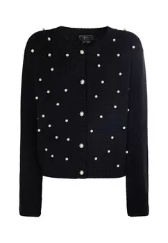 Толстовка faina Strickjacke, черный