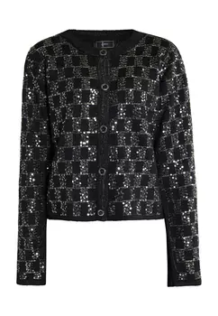 Толстовка faina Strickjacke, черный