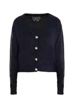 Толстовка faina Strickjacke, черный