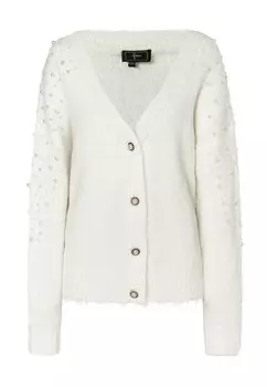 Толстовка faina Strickjacke Mit Perlen, белый