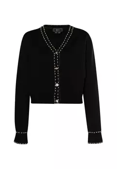 Толстовка faina Strickjacke Mit Perlen, черный