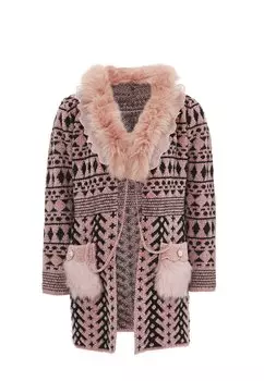 Толстовка faina Strickjacke, розовый