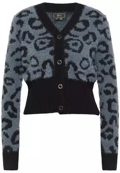 Толстовка faina Strickjacke, серо-черный