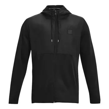 Толстовка fleece storm full-zip hoodie 'black' Under Armour, черный