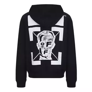 Толстовка fw20 pivot fish printing hooded pullover men black Off-White, черный