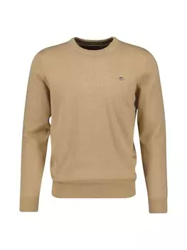 Толстовка Gant Strickpullover, цвет Khaki Melange