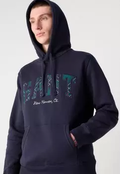 Толстовка GRAPHIC HOODIE GANT, темно-синий