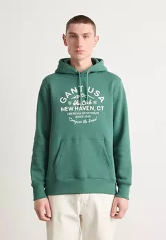Толстовка GRAPHIC HOODIE GANT, темно-зеленый