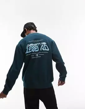 Толстовка greatflicks зеленого цвета Carhartt WIP