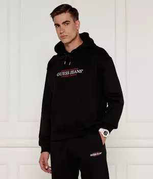 Толстовка Guess Jeans Regular Fit, черный