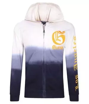 Толстовка Guess Regular Fit, синий / белый