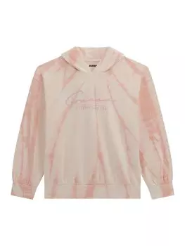 Толстовка GUESS Tie-Dye, розовый